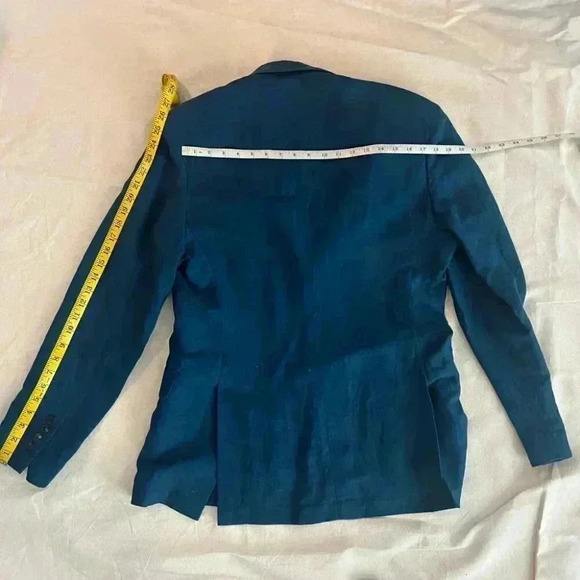 Teddy Voranson | SB Peak Lapel Linen Blazer - Azure / Sz 42R [NWT] - Picture 5 of 9